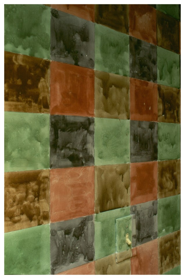 Watercolor mural 1989 - detail